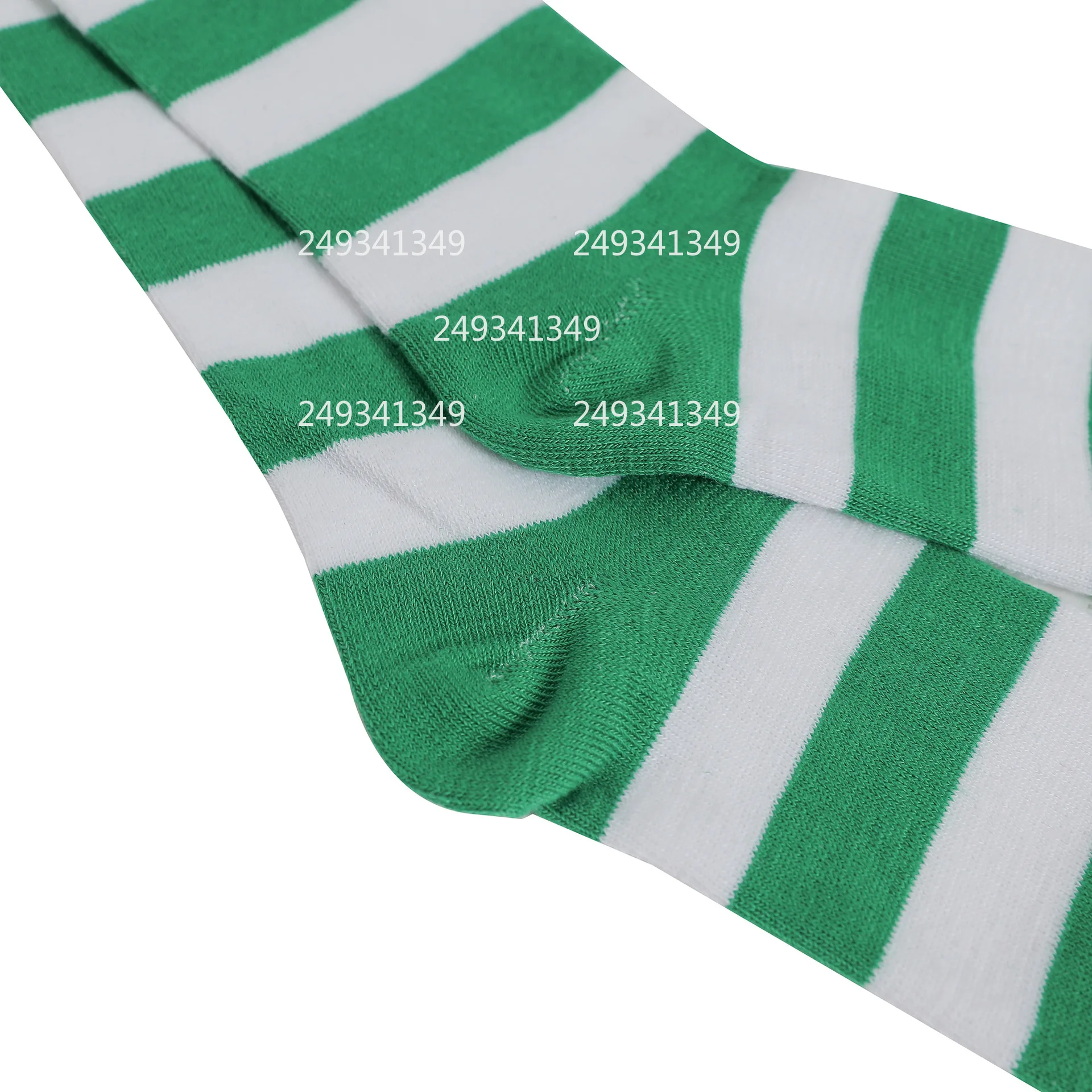 Christmas Green White Stripes Cosplay Stocking Woman Snowflakes Bowknot Stockings Xmas Stage Knee-High Socks Costume Accessories