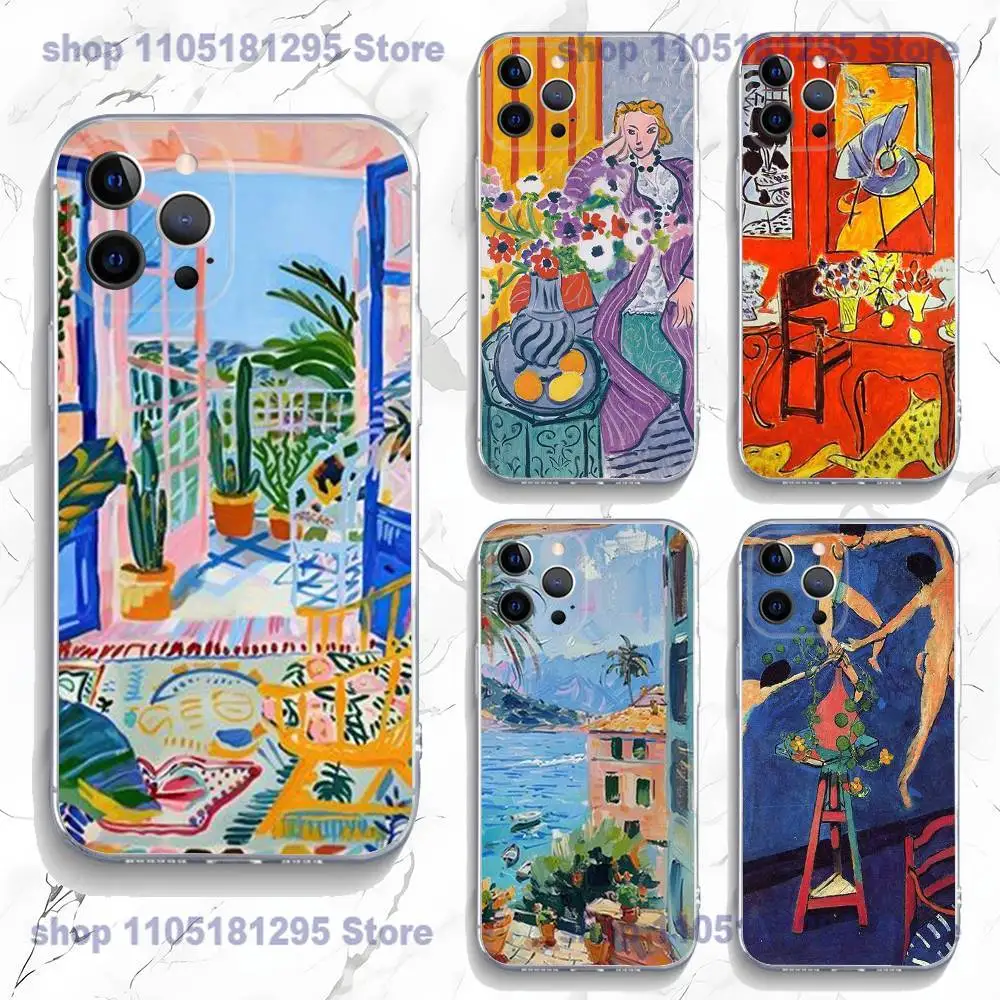 

Henri Matisse Art Painting Phone Case For iPhone 17,16,15,14,13,12,11 Plus,Pro,Max,XR,Plus,E,Mini Transparent Soft Cover