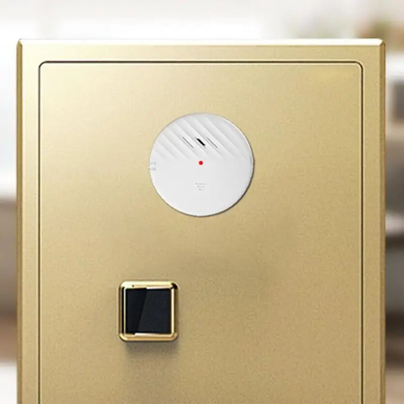 R6FF 125dB Window Glass Break Alarm Anti-Theft Vibration Detector Alarm for Home Door Security with Low Battery Remind