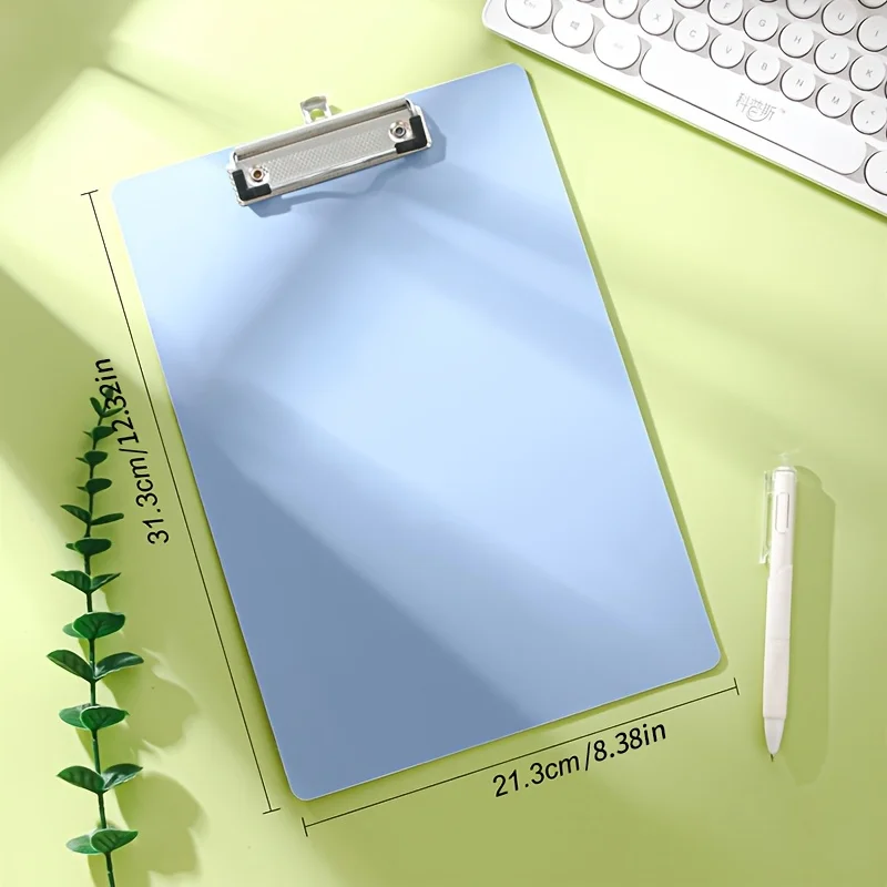 لوح كتابة على شكل نجمة لامعة مقاس A4 مع مشبك تعليق، حامل تذكرة، مجلد لوحة مستقيمة، سلسلة ألوان موراندي، مناسبة للمكتب #2