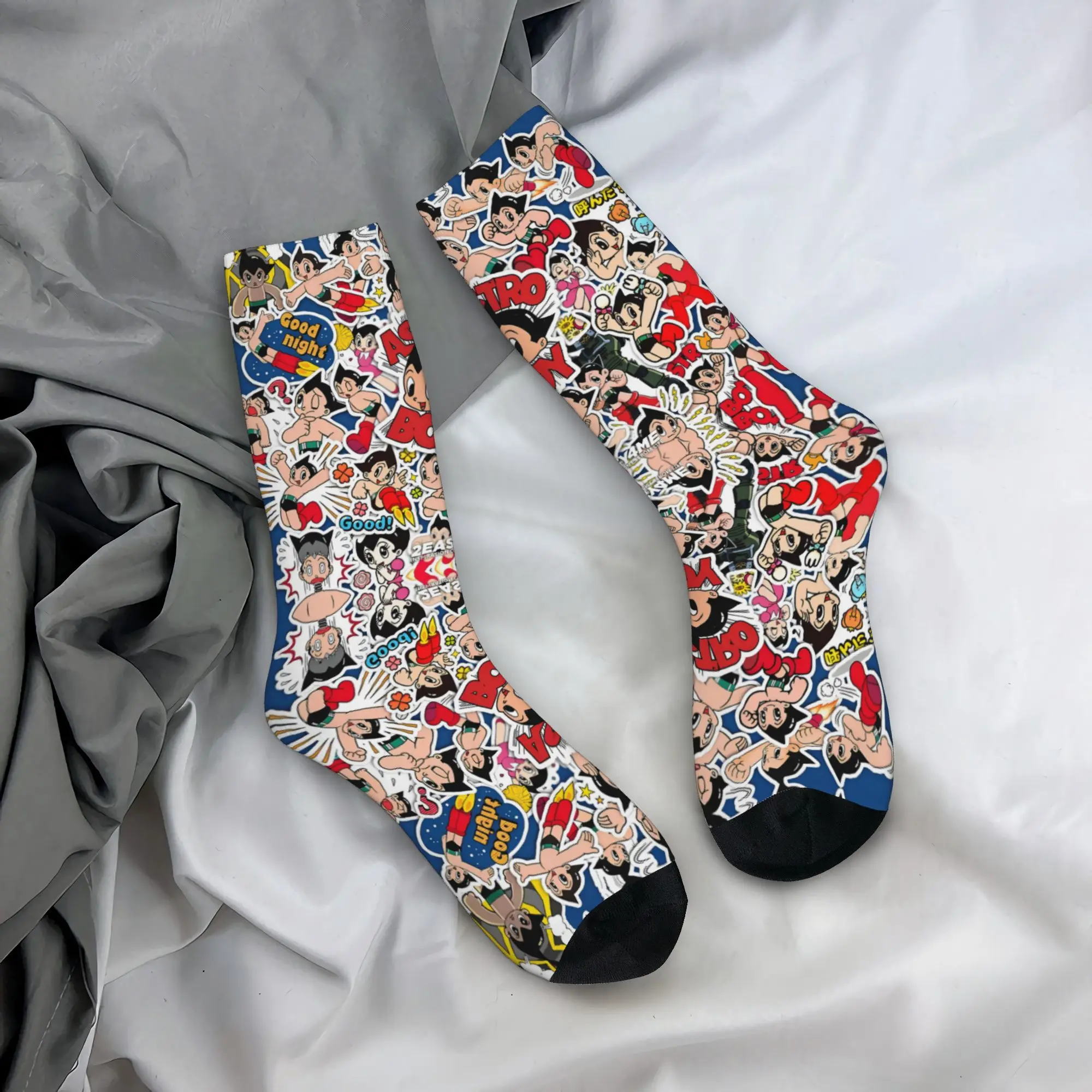 Kawaii Japan Manga A-Astro B-Boy Socks Men Women Warm 3D Print Anime Cartoon  Football Sports Socks
