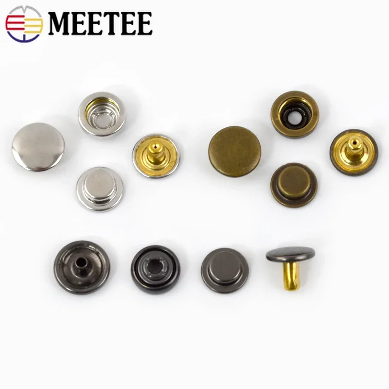 20/50/100sets meetee 11mm 503# Fém Hirtelen időváltozás Bekapcsolás Ruhásszekrény studs Láthatatlan Szállodai küldönc Öltözés Hosszúnadrág Egyesült gomb Összevarrás Anyagellátás