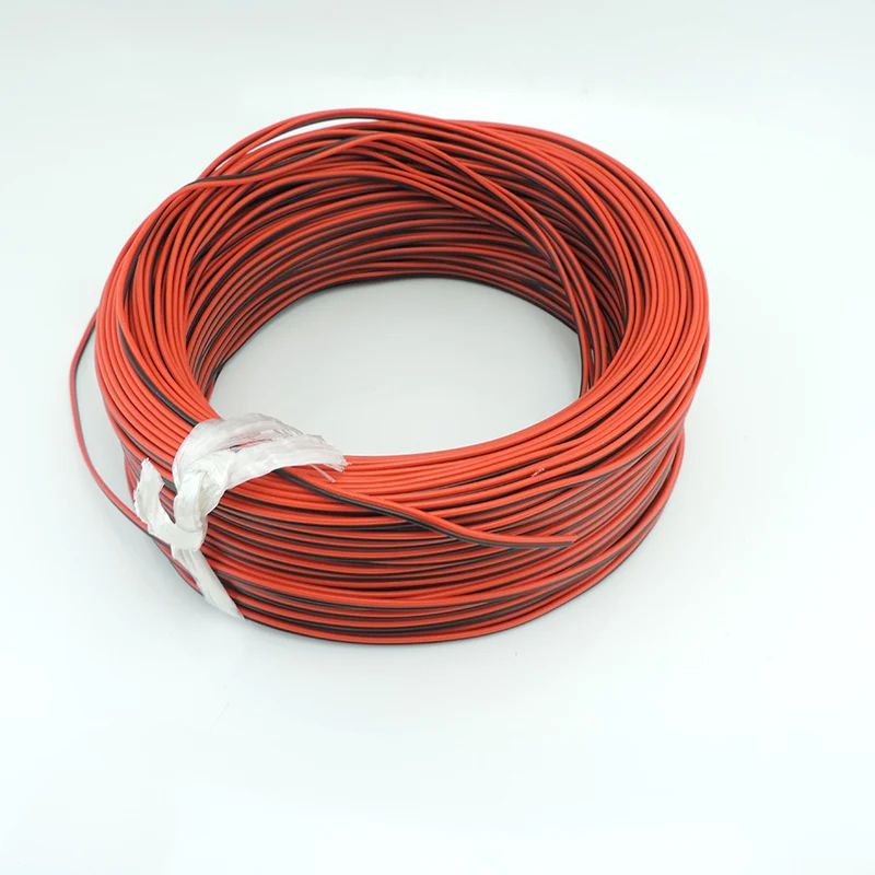 20M 2 Pin 22AWG DC power connector Extend Cable Wire Cord Electrical Tinned Copper insulated PVC Extension for LED Strip light q