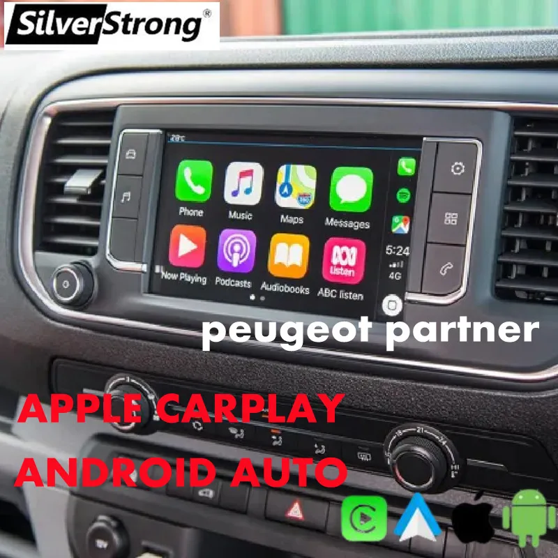 For Citroen Berlingo 2019 Peugeot Partner Rifter WIRELESS APPLE CARPLAY & ANDROID AUTO RETROFIT INTERFACE support Reverse Camera