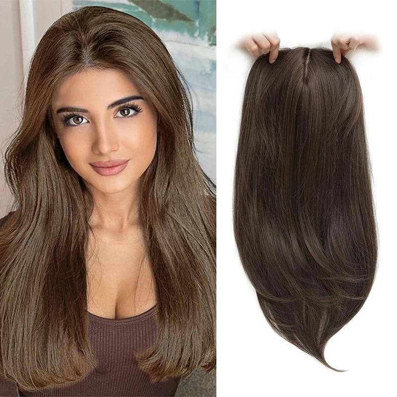 55 см смешанные прямые волосы 14X16 см, сетка для волос