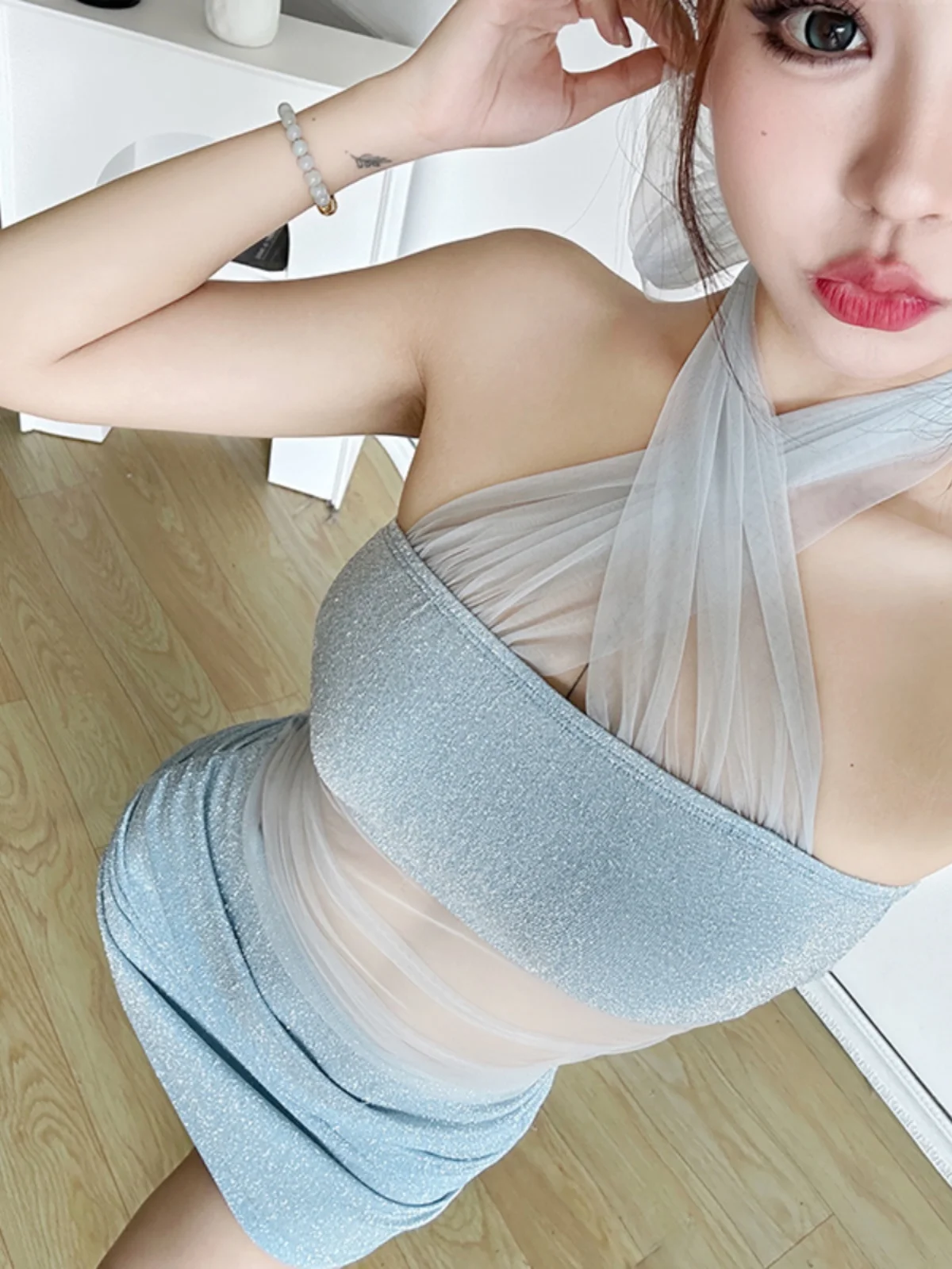 

SylCue Sexy ort Svel High Waist Bandage Dr for Young Women Summer Faion Trend Net Insert Slim Fit Ne Hanging D...