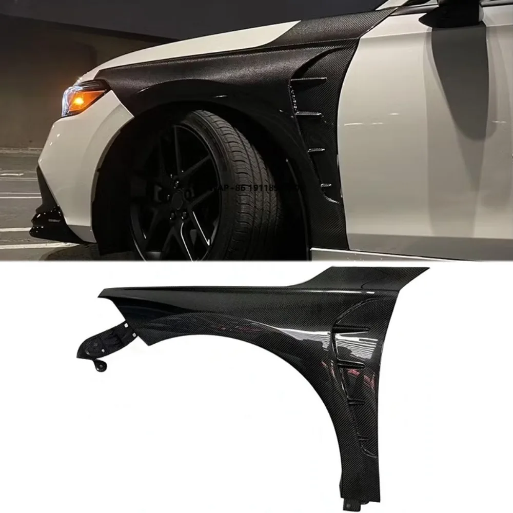 

For 11th Gen for Civic FL1 FE1 Custom Full Carbon Fiber Vented Front Fenders Auto Parts Application