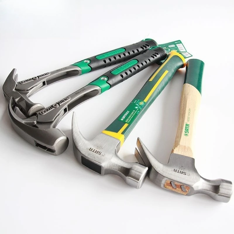 Household Claw Hammer Woodworking Nail Hammers Portable Fitter Shock Absorber Hammer Carbon Steel Durable Claws Hammers
