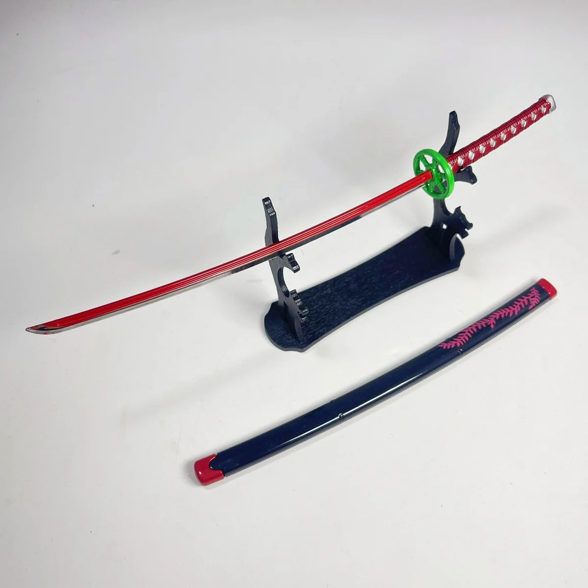 Épée Katana en métal Demon Slayer Kamado Nezuko, couteau Ninja, sabre de samouraï Original Katana, accessoires de Cosplay, jouet accessoire, 9.8 pouces
