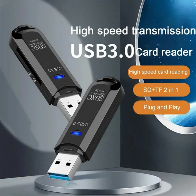 Convenient TF Card Reader Widely Compatible USB3.0 Card Reader High Speed Data Transmission