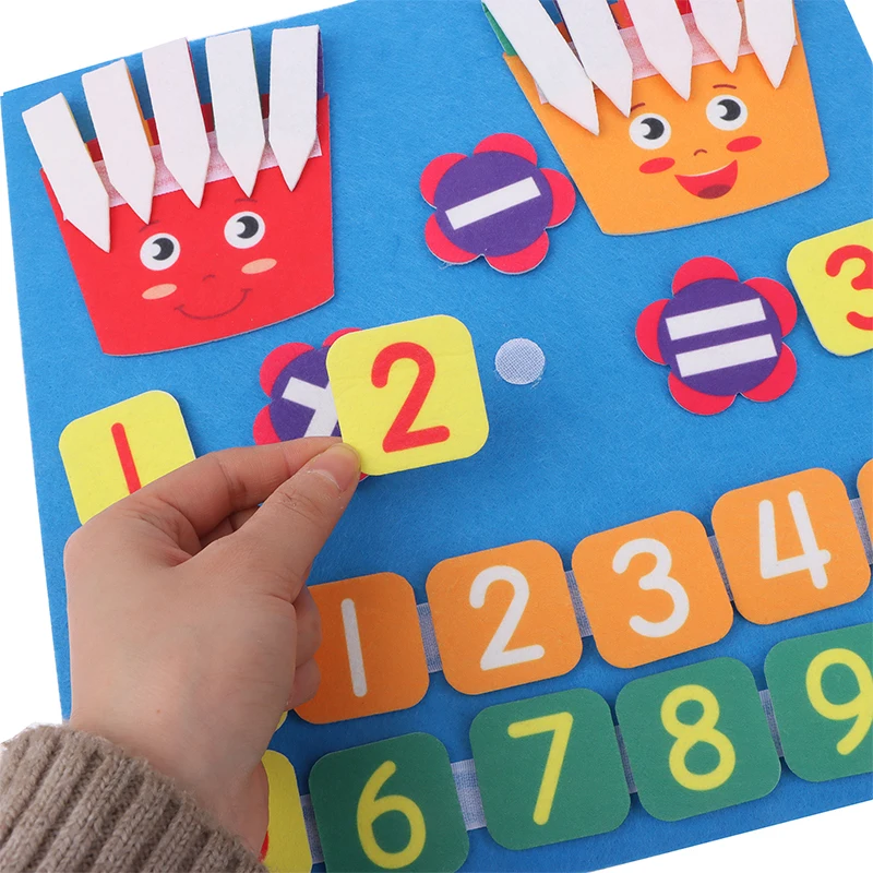 Finger Number Math Toy for Kids, Contando, Aprendizagem Cognitiva Precoce, Brinquedos Educativos, Desenvolvimento de Inteligência