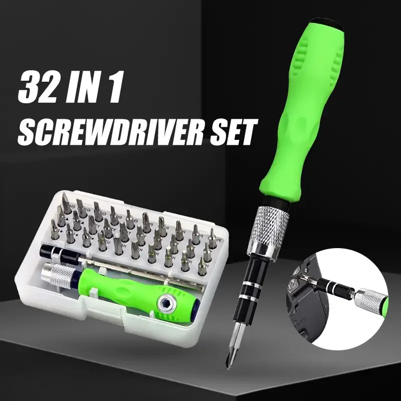 32-In-1 Mini Magnetic Screwdriver Set - Precision Electronic Repair Drill Bit, Torx Kit, Glasses, Watch, Smartphone, Laptop