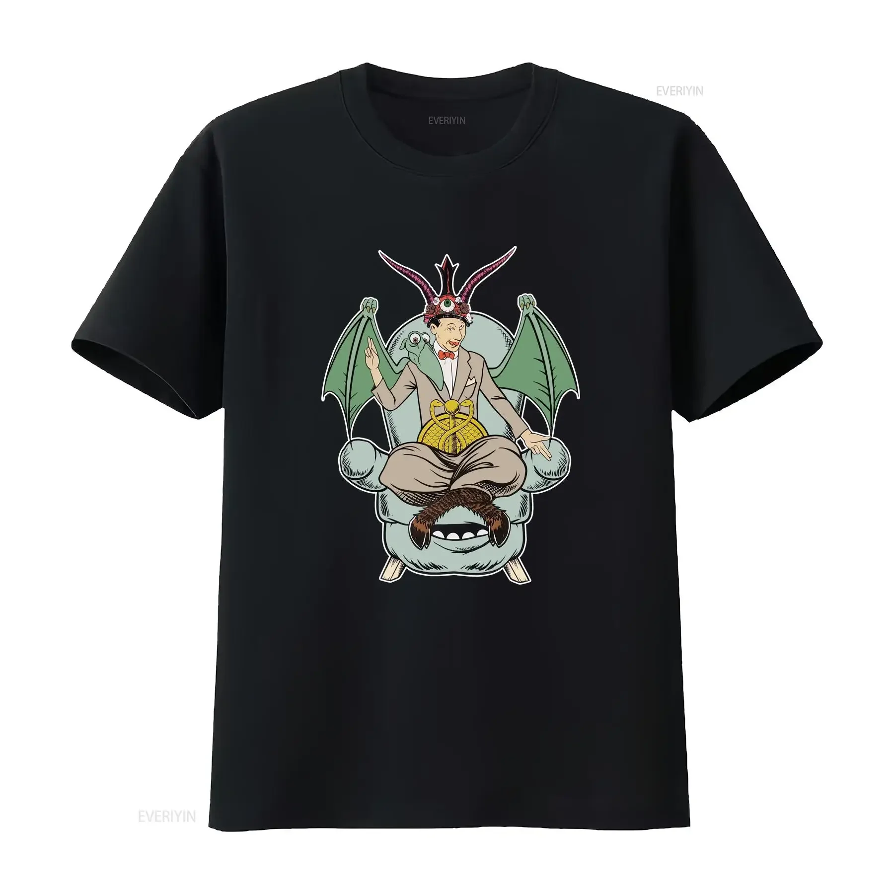 RaRE Pee Wee Herman Chairry Chairy T Shirt Size 2XL vintage Washed Top For Everyday Wear Unisex streetwear homme Breathable