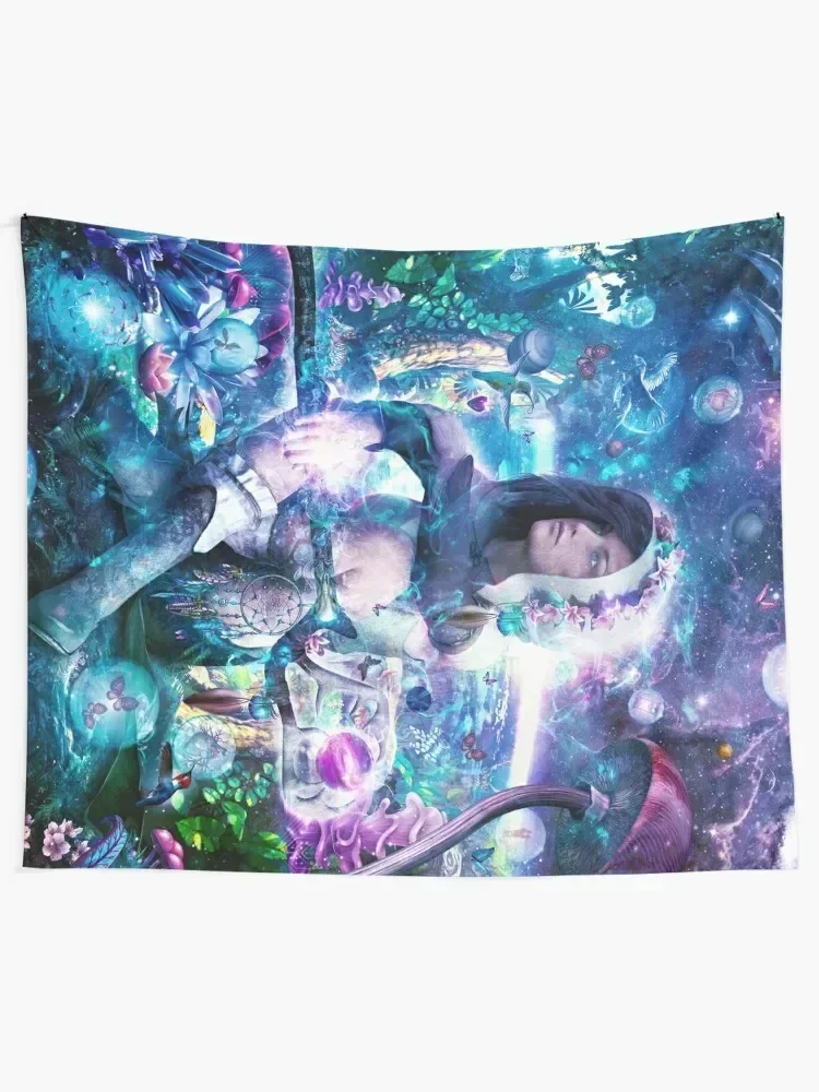 Observing Our Celestial Synergy (Vertical Tapestry Room Decor Aesthetic Home Decoration Tapestry