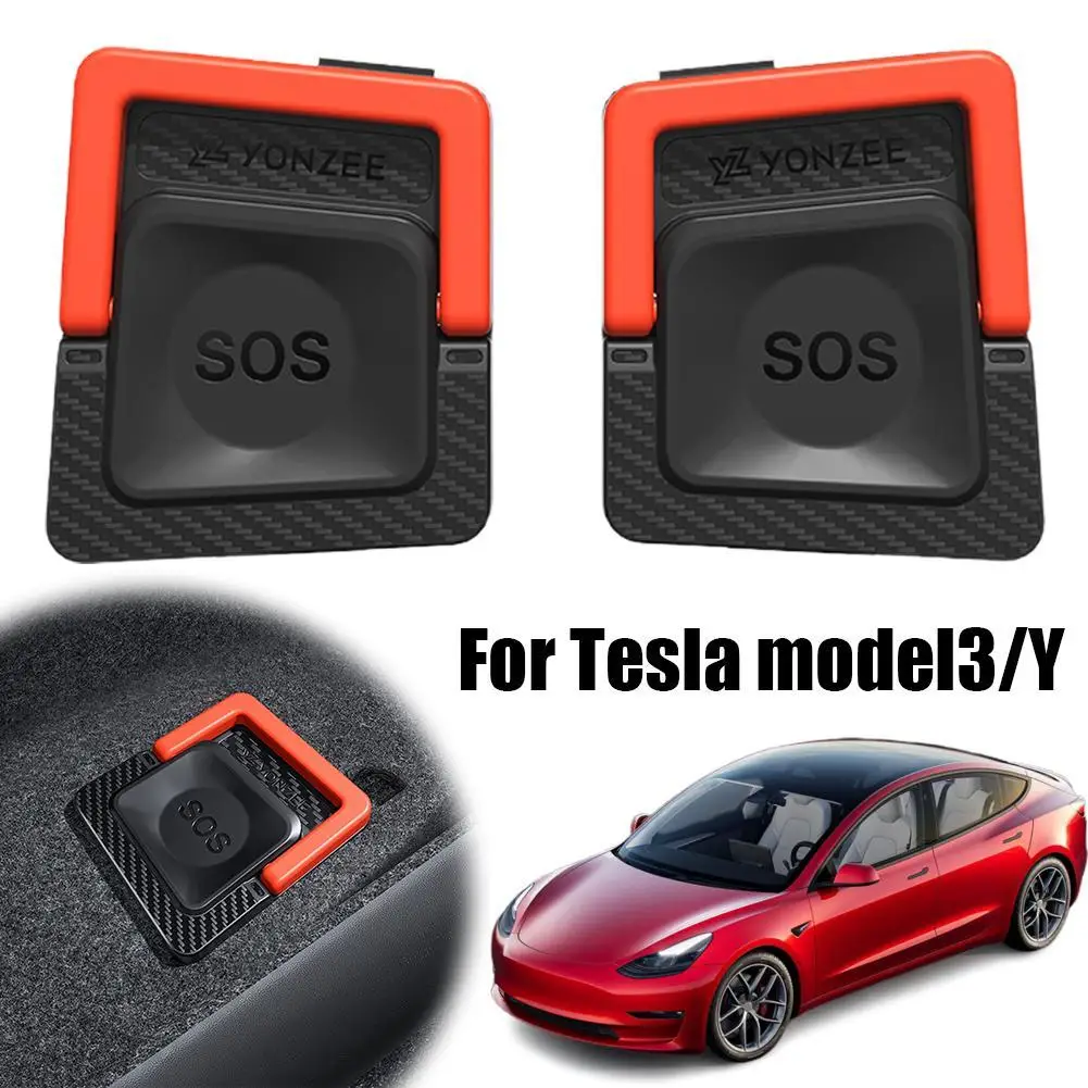 For Tesla /Y Juniper 2021-2025 Rear Door Emergencies Safety Pull Rope Emergency Handle Car Accessory