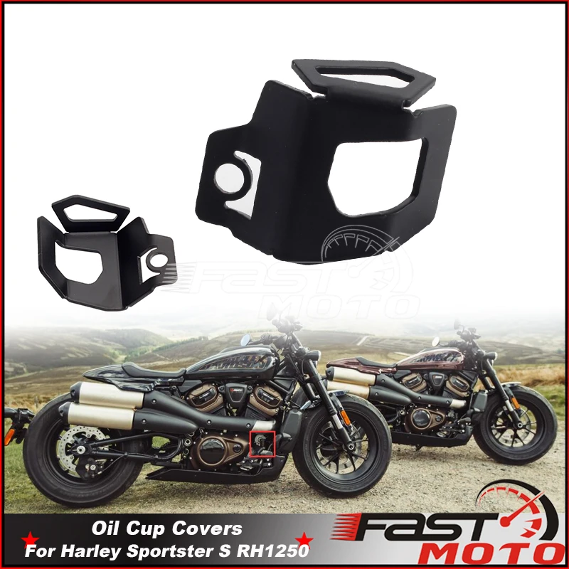 

New Motorcycle Oil Cup CNC Aluminum Protective Cover Guard For Harley Sportster S 1250 RH1250 RH 1250 2021-UP Accessories Parts