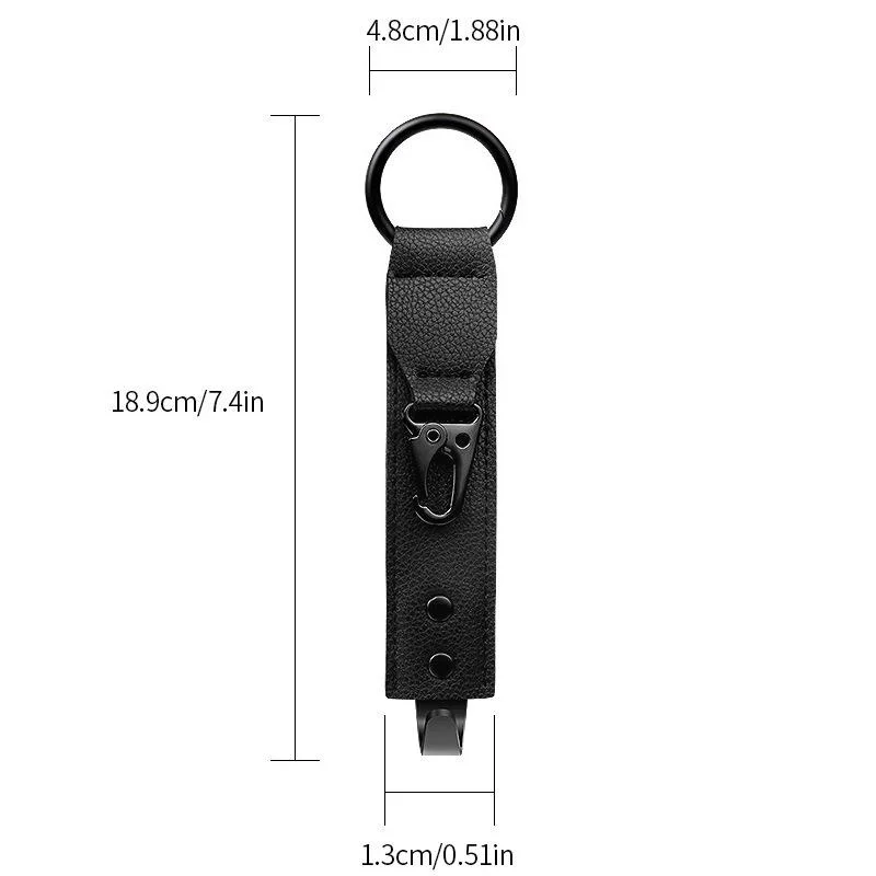 Space-Saving PU Leather Hooks for Car Interior Storage and Style