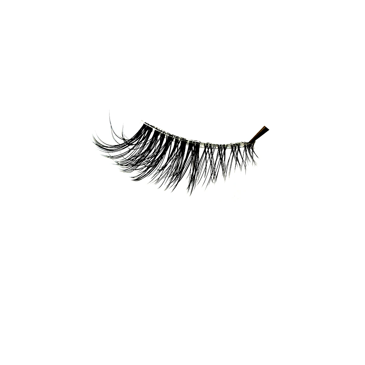 Halbe Wimpern, natürliches Aussehen, 10 Paar dicke Katzenwimpern, 10 mm, Wispy-Wimpern mit kurzen falschen Wimpern