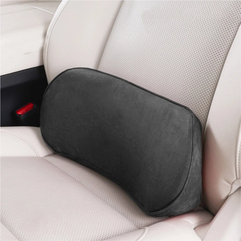 Car Memory Foam Lumbar Support Cushion Waist Pillow Backrest Seat Driver Travel Back Support Auto Interior Accessories Comfort