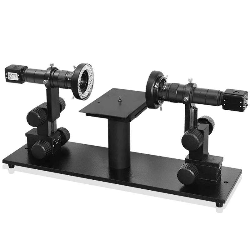 Double Lens Horizontal Microscope, Bidirectional Flatness Detector, Connector Component Flatness Microscope