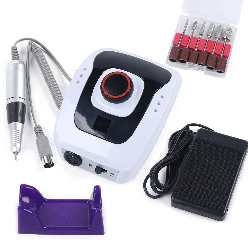 32W Electric Nail Drill Machine Set 35000RPM Professional Milling Cutter for Manicure Nails Drill Accessory