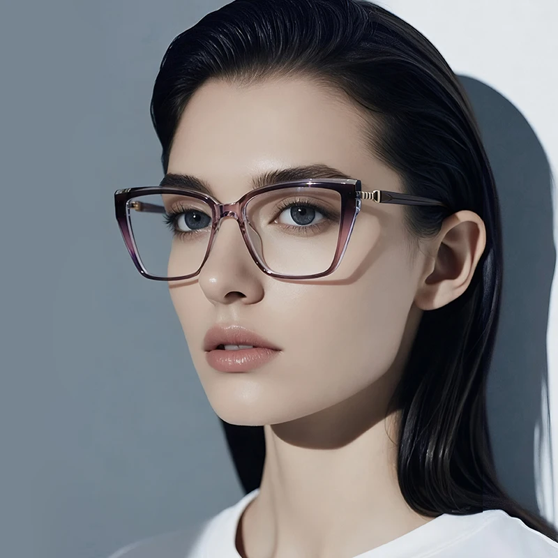 

FOCUL New Fashion Stylish Appearance Photochromic Myopia Eyeglasses Anti Blue Ray Glasses Custom Prescription Optical Eyewear