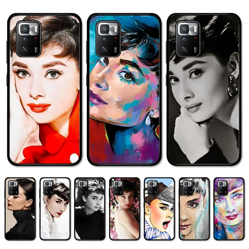 Audrey Hepburn Phone Case For Redmi Note 4 X 5 A 6 7 8 Pro T 9 Pro 9S 10 Pro 11 Pro 11S 11Epro PocoM3pro