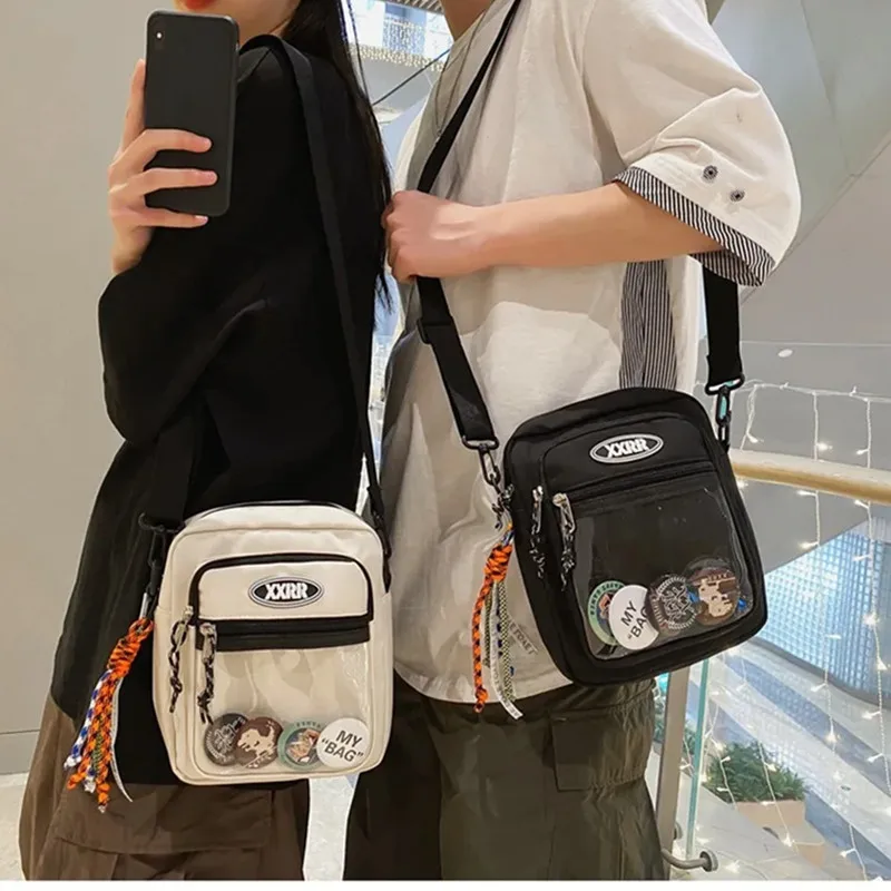 Bolsas crossbody para mulheres e homens, Itabag unissex, bolsa e bolsa transparente para telefone de bolso, bolsa de ombro pequena, moda coreana