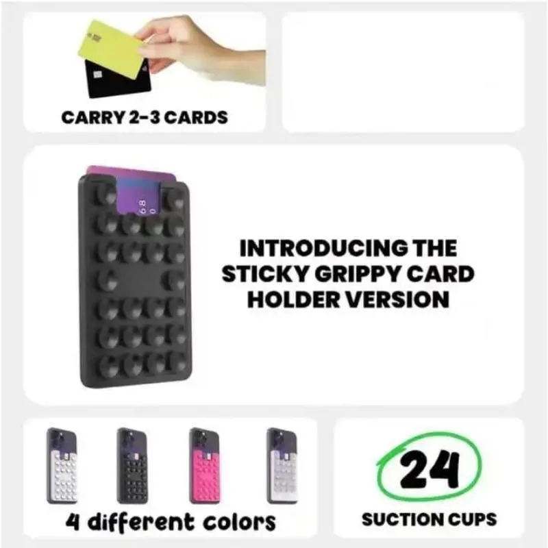 

Suction Phone Card Holder Mount,Anti-Slip Hands-Free Mobile Accessory Holder for Selfies ,phone card holder with suction