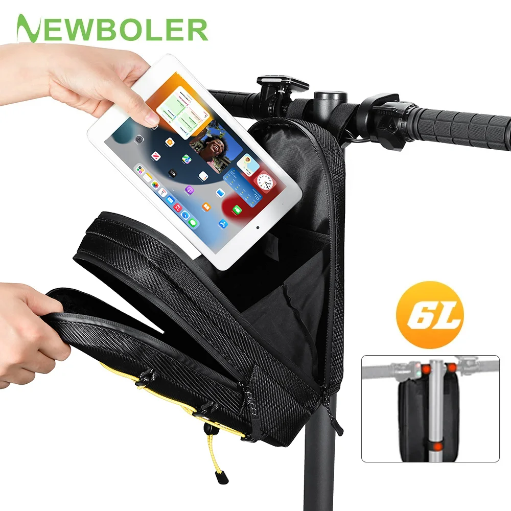 

NEWBOLER 6L Electric Scooter Bag Electric Scooter Front Bag Electric Bike Bag Universal For Xiaomi Scooter Bike Accessories
