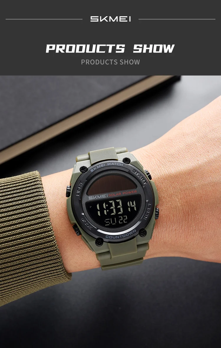 Skmei 2712 Men's Solar-Powered Digital Sports Watch