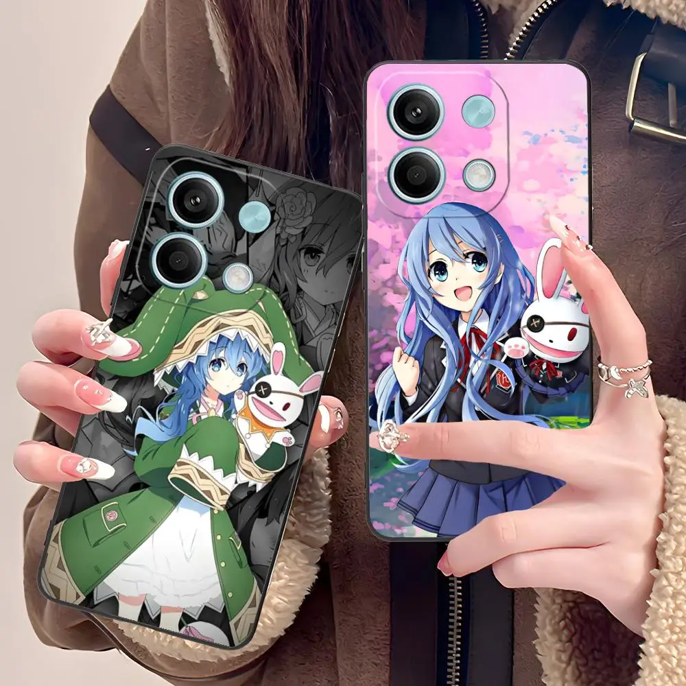 تاريخ لايف يوشينو قضية الهاتف المحمول ل POCO M7 M6 M5 M4 M3 X7 X6 X5 X4 X3 Pro GT 5G غطاء الطباعة الملونة غطاء جميل