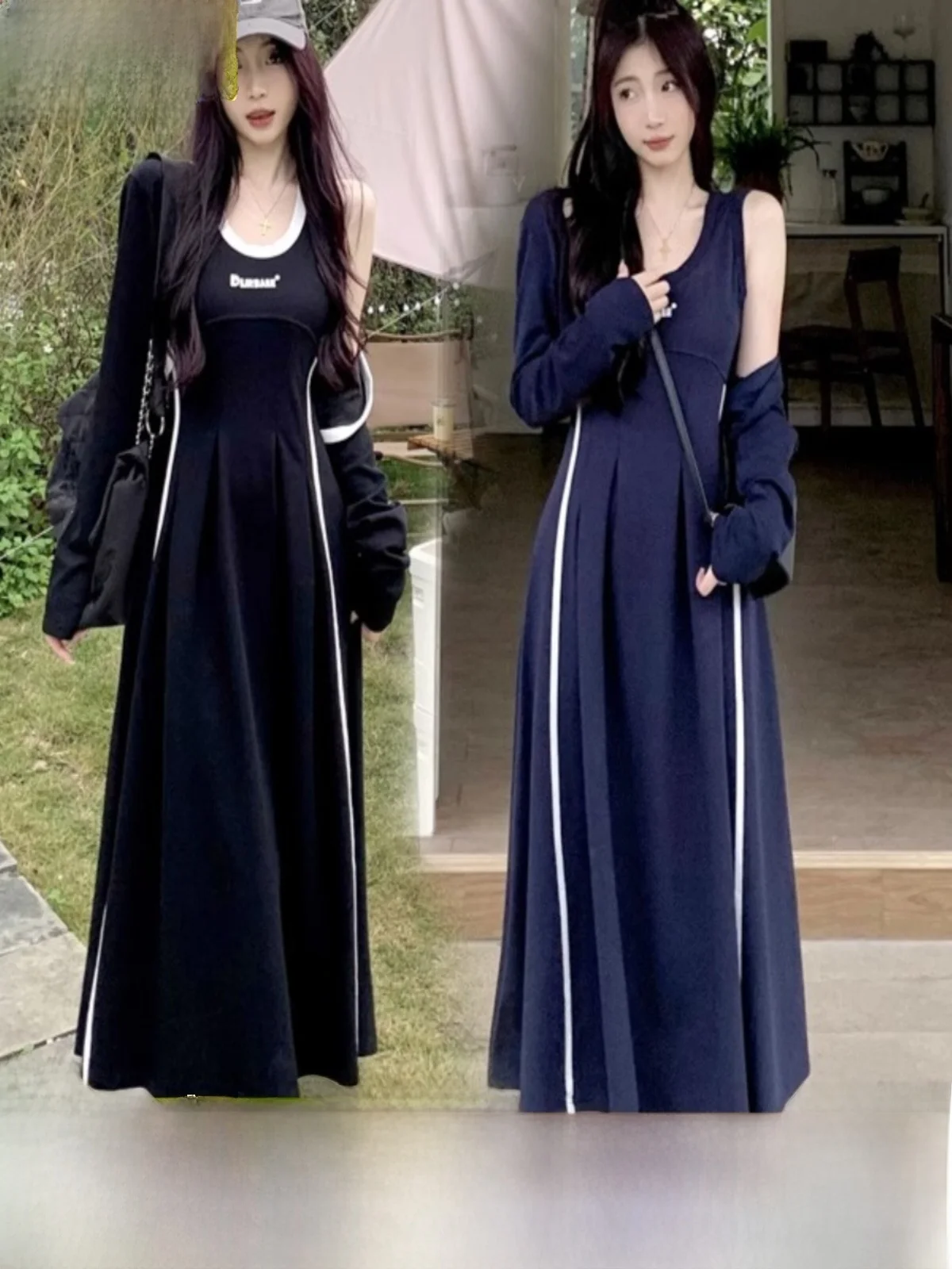 

plus Size Slimming Clothing Set 300 Pou Sports Sle Long Sve A-Line Dr with Waist-Cinching Outerwear for plus Size ...