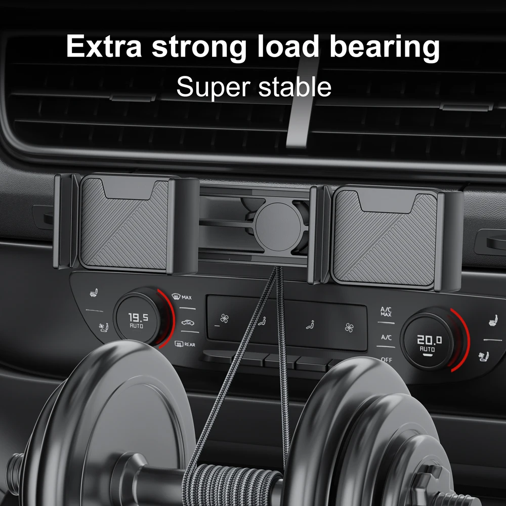 Universal Car Dual Phone CD Slot Mount Holder Accessories for 4-7