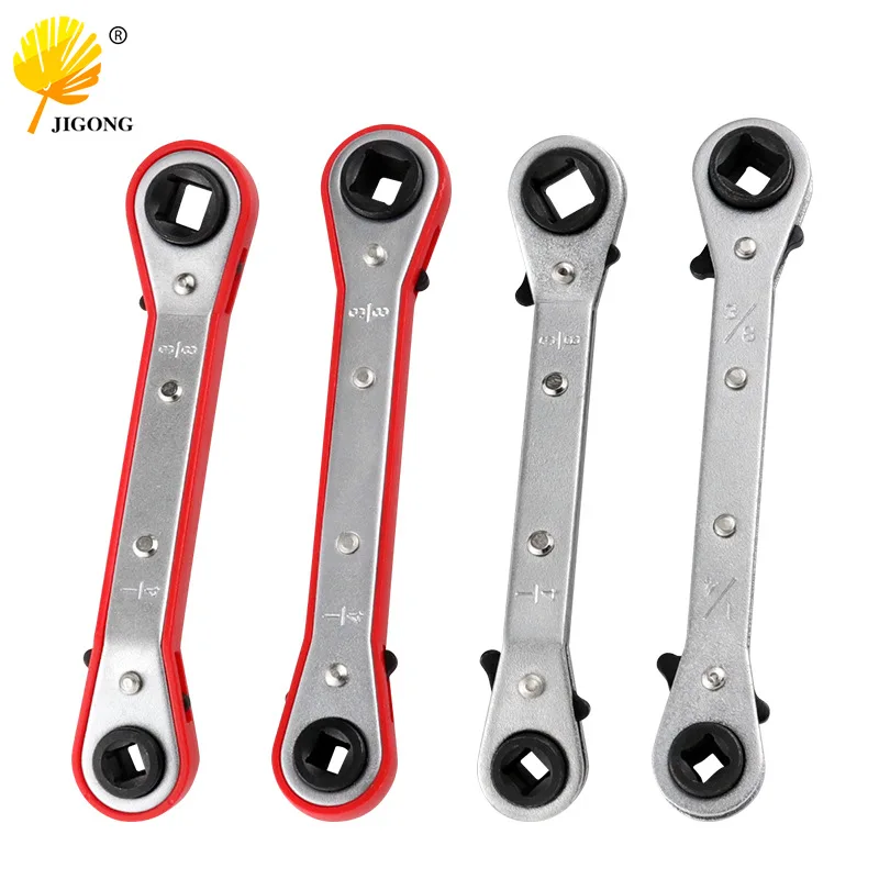 

Ключ для обслуживания холодильного оборудования, двусторонний квадратный храповой ключ, быстрый ключ для клапана кондиционера