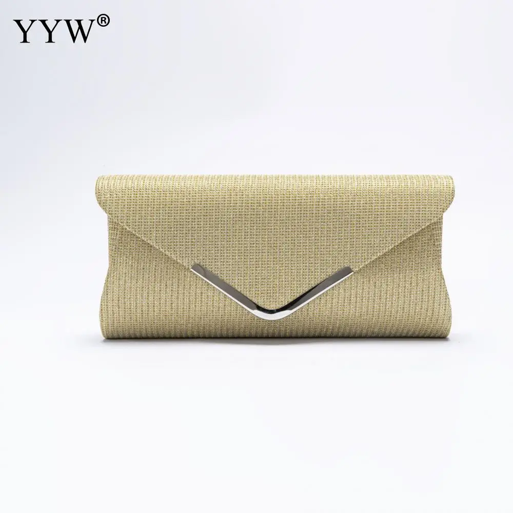 Glitter Envelope Clutch Shiny Evening Bags Formal Bridal Wedding Clutch Purse Women Prom Cocktail Party Silver Black Chain Bag