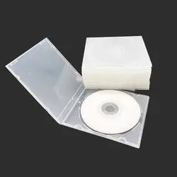 8CM Mini CD DVD Case Box Soft Plastic 50Pieces