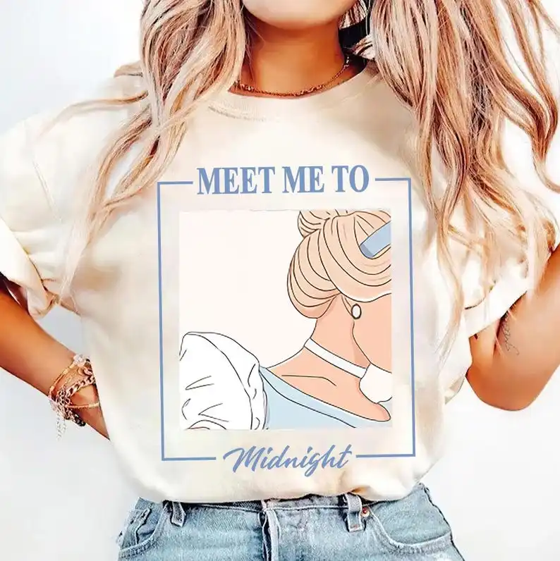 في عصر الأميرة الخاص بي الكرتون المطبوعة تي شيرت ريترو ارييل الأميرة شخصية عطلة قصيرة الأكمام الرجعية بلوزات على الموضة الملابس