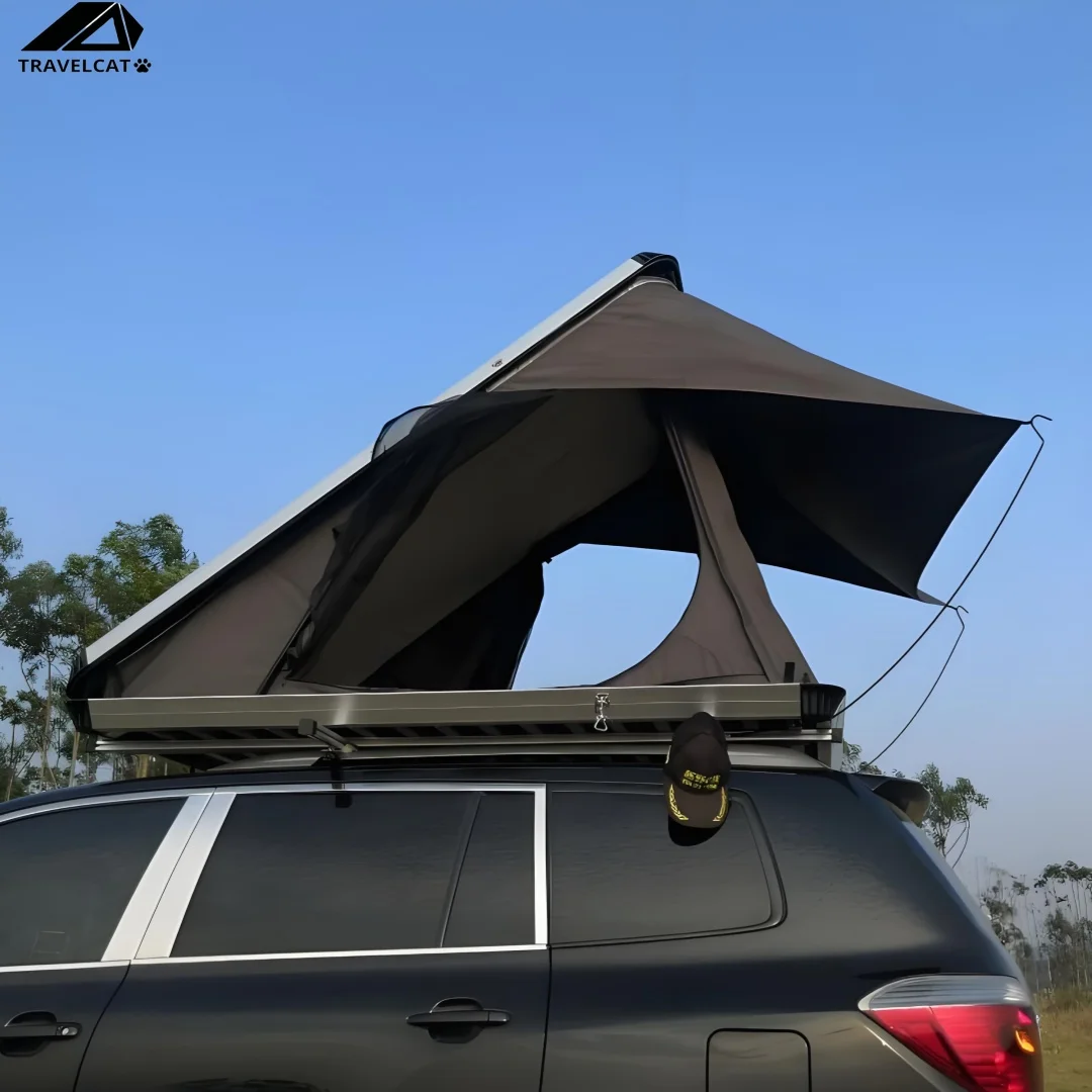 

Заводская цена, ультратонкая легкая палатка на крыше, алюминиевая палатка на крыше автомобиля для кемпинга, палатка на крыше с твердым корпусом для автомобиля