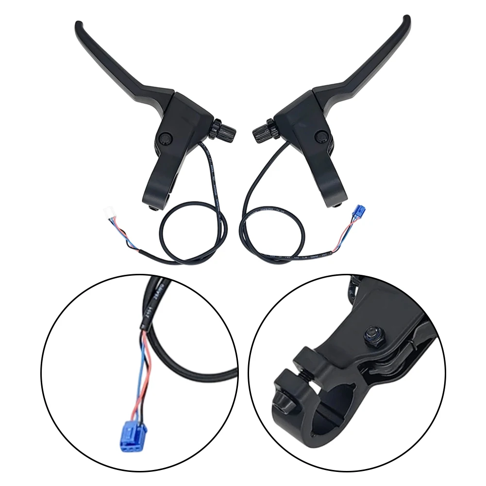 1Pair Of Brake Levers For 9MAX G3 Electric Scooter Aluminum Alloy Black Left And Right Brake Handlebars Parts Accessories