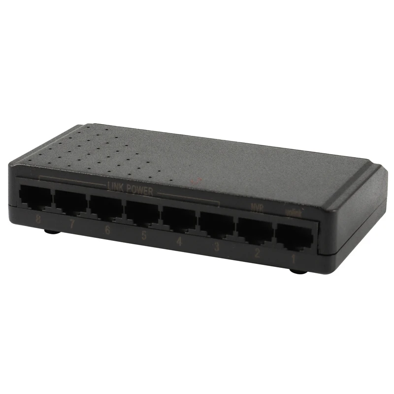 5X 8 Ports 6+2 POE Switch Injector Power Over RJ45 Ethernet Without Power Adapter Network System 10/100M For Cameras