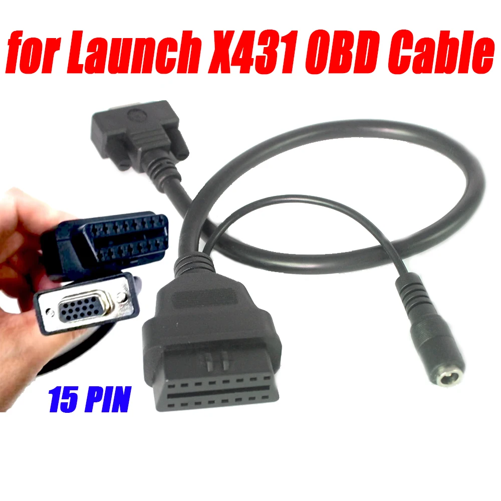 

for Launch X431 15PIN to 16PIN OBD2 Cable Conversion Auto Diag IDIAG DIAGUN III Main Cable Diagnostic Adapter