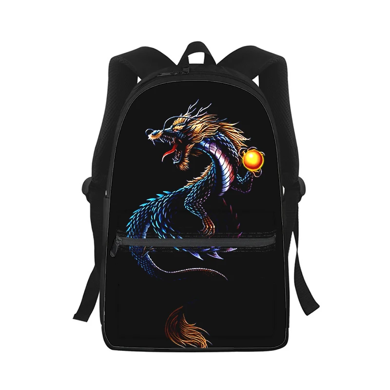 Loong CHINA Chinese dragon Men Women Backpack 3D Print Fashion Student School Bag Laptop Backpack Kids Travel Shoulder Bag