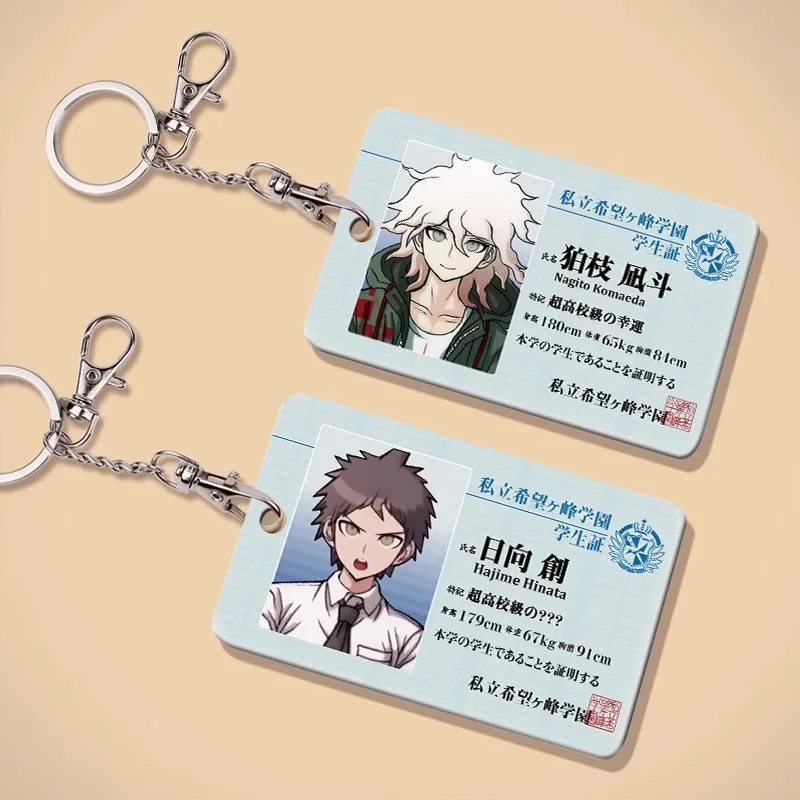 

Danganronpa: Trigger Happy Havoc Kirigiri Kyoko Kawashima Minami Public Transportation Campus Meal Card Keychain Anime Pendant