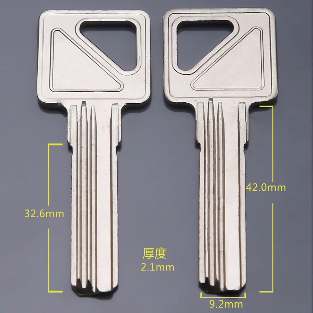 

10 шт., пустой ключ Wanjiajia с тремя слотами, двухрядный замок, пустой ключ с двойным слотом, низкий край, ключ для преимуществ, ключ Super B
