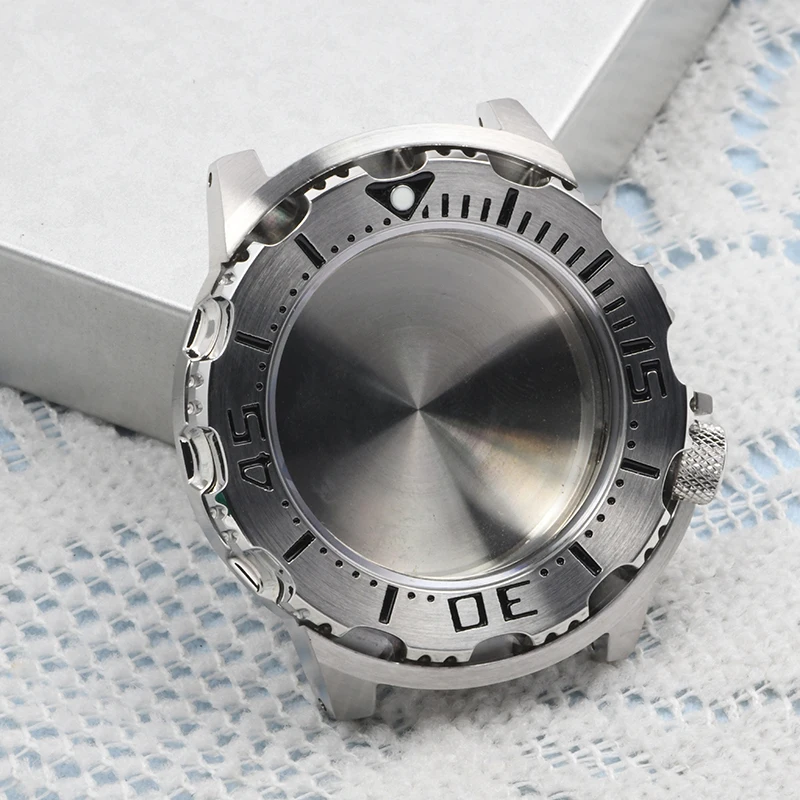 حافظة ساعة HEIMDALLR 42 مللي متر من الفولاذ المقاوم للصدأ حافظة ساعة مونستر دايفر زجاج الياقوت 200 متر مقاومة للماء مناسبة لحركة NH35/36