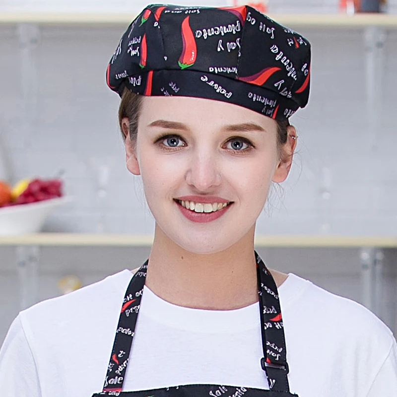 5개/2개 케이터링 요리 모자 호텔 레스토랑 구내식당 베이커리 주방 셰프 베레모 음식 서비스 요리사 모자 웨이터 모자