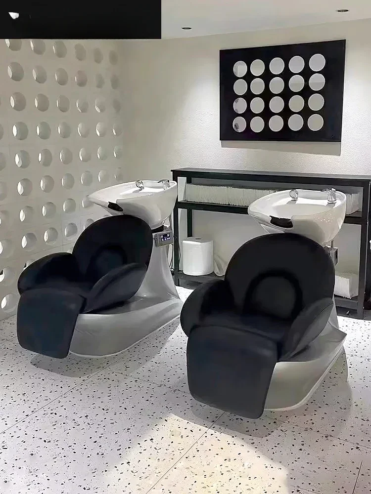 

semi-reclining shampoo bed, flushing bed for hairdressers