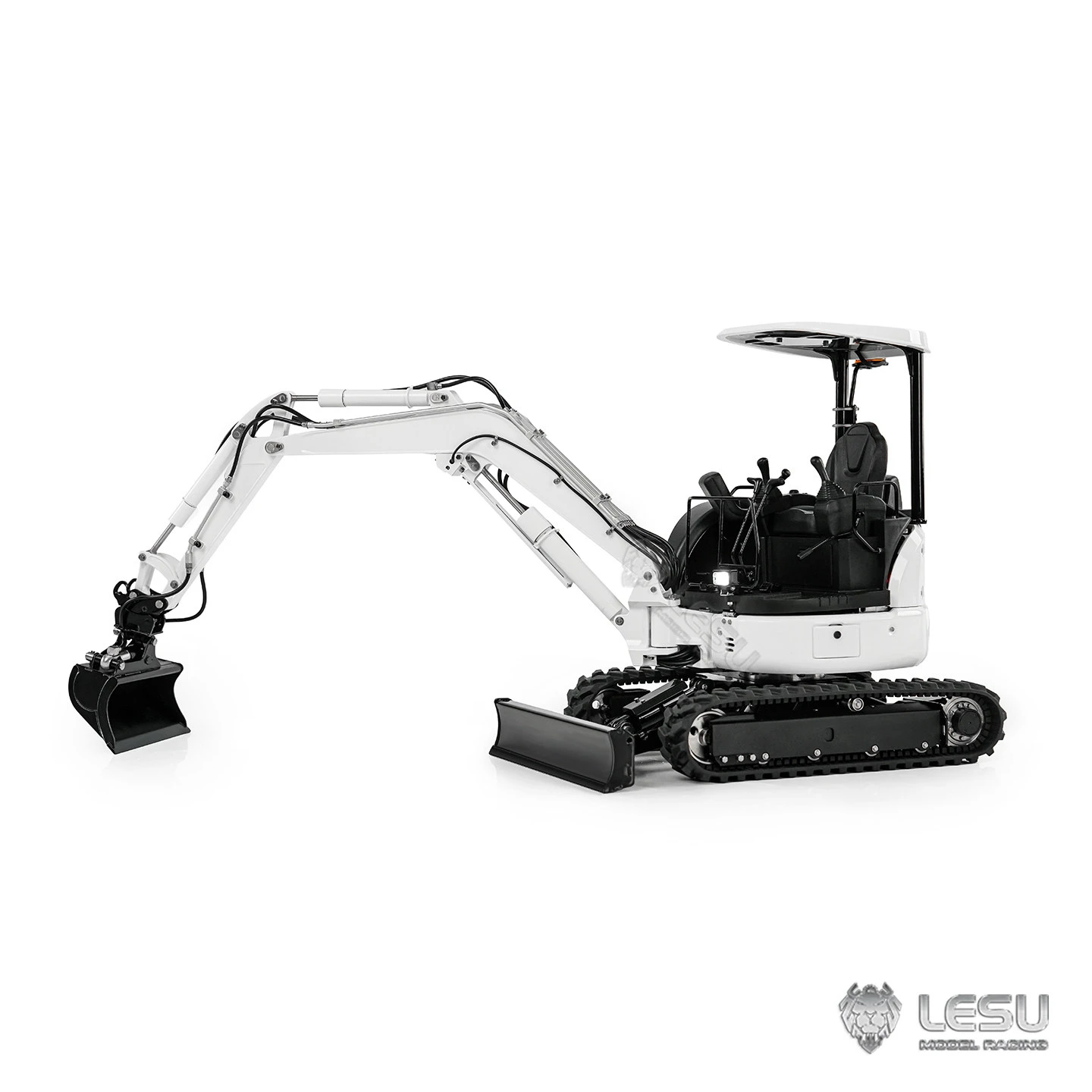 LESU Teilmetall-Kippschaufel für Spielzeug 1/14 RC Hydraulikbagger Aoue PC30 Funkgesteuertes Mini-Baggermodell Baufahrzeug – Detail 2
