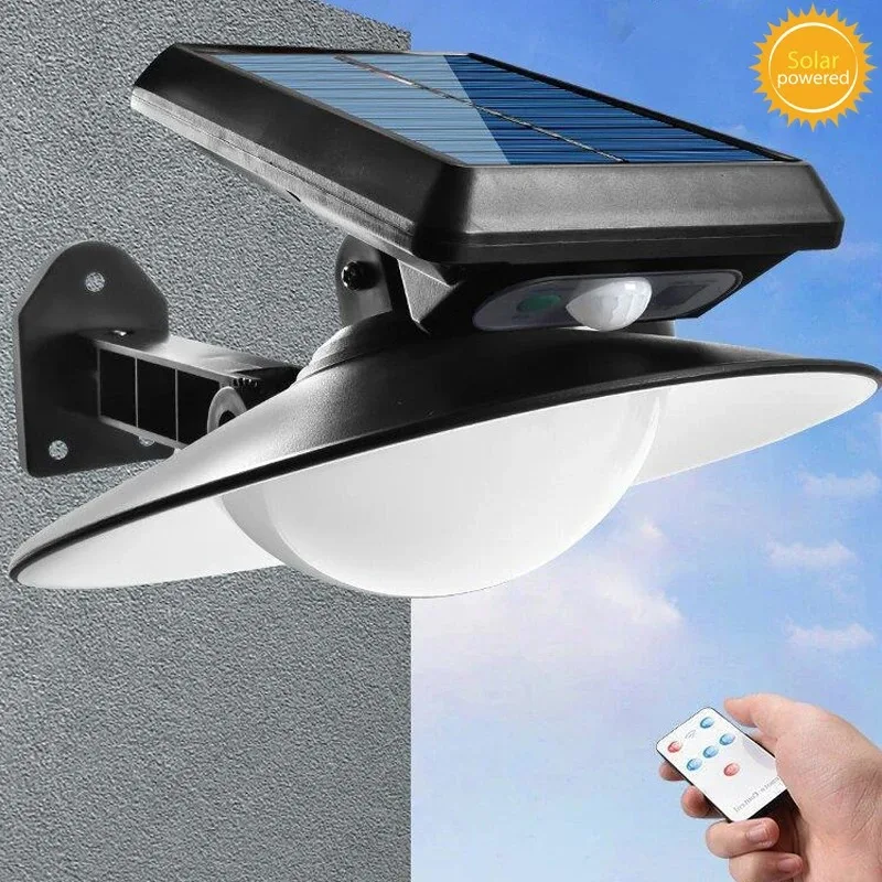 Imagem -06 - Luz Solar Exterior do Sensor de Movimento Ip65 Impermeável Iluminação Grande Angular Modos de Trabalho Lâmpada para Iluminação do Pátio Pcs